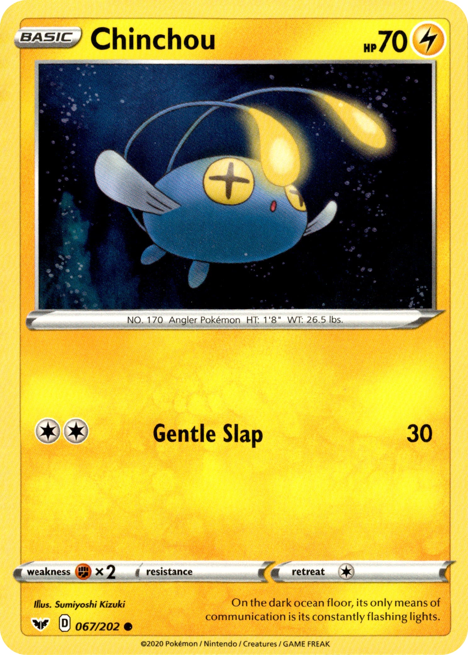 Chinchou - 67/202 - Sword & Shield - Card Cavern