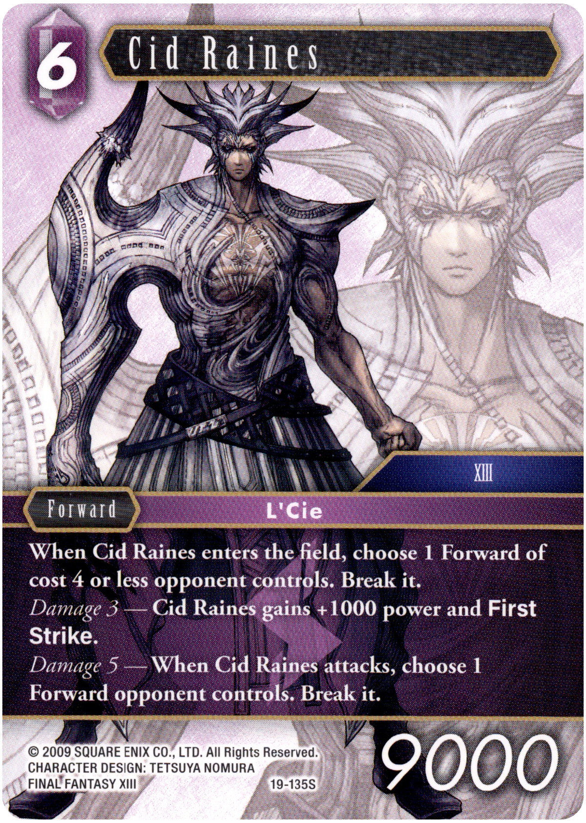 Cid Raines - 19-135S - From Nightmares - Card Cavern