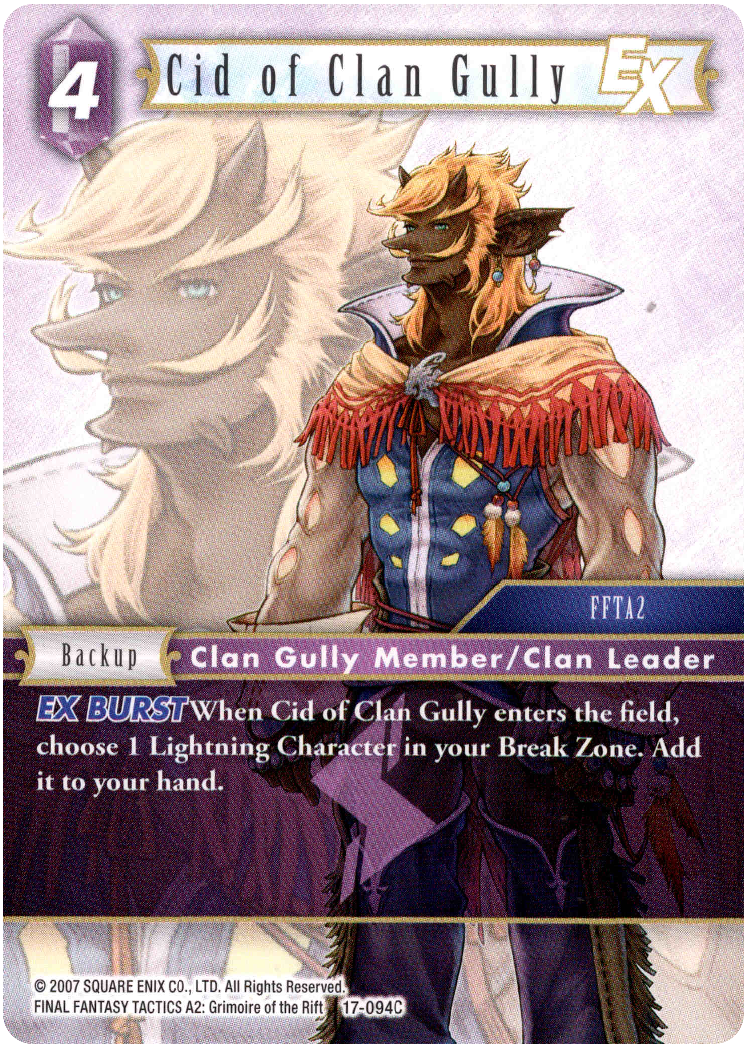 Cid of Clan Gully EX - 17-094C - Rebellion's Call - Card Cavern