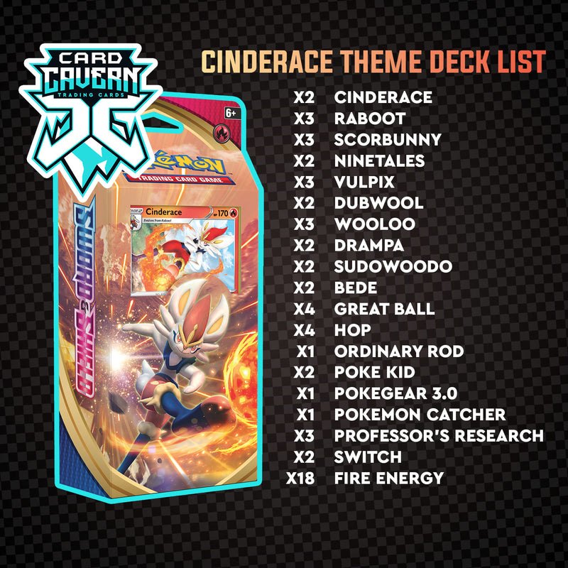 pokemon theme deck card list Cinderace Theme Deck - Sword & Shield