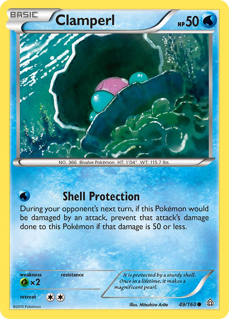 Clamperl - 49/160 - Primal Clash - Card Cavern