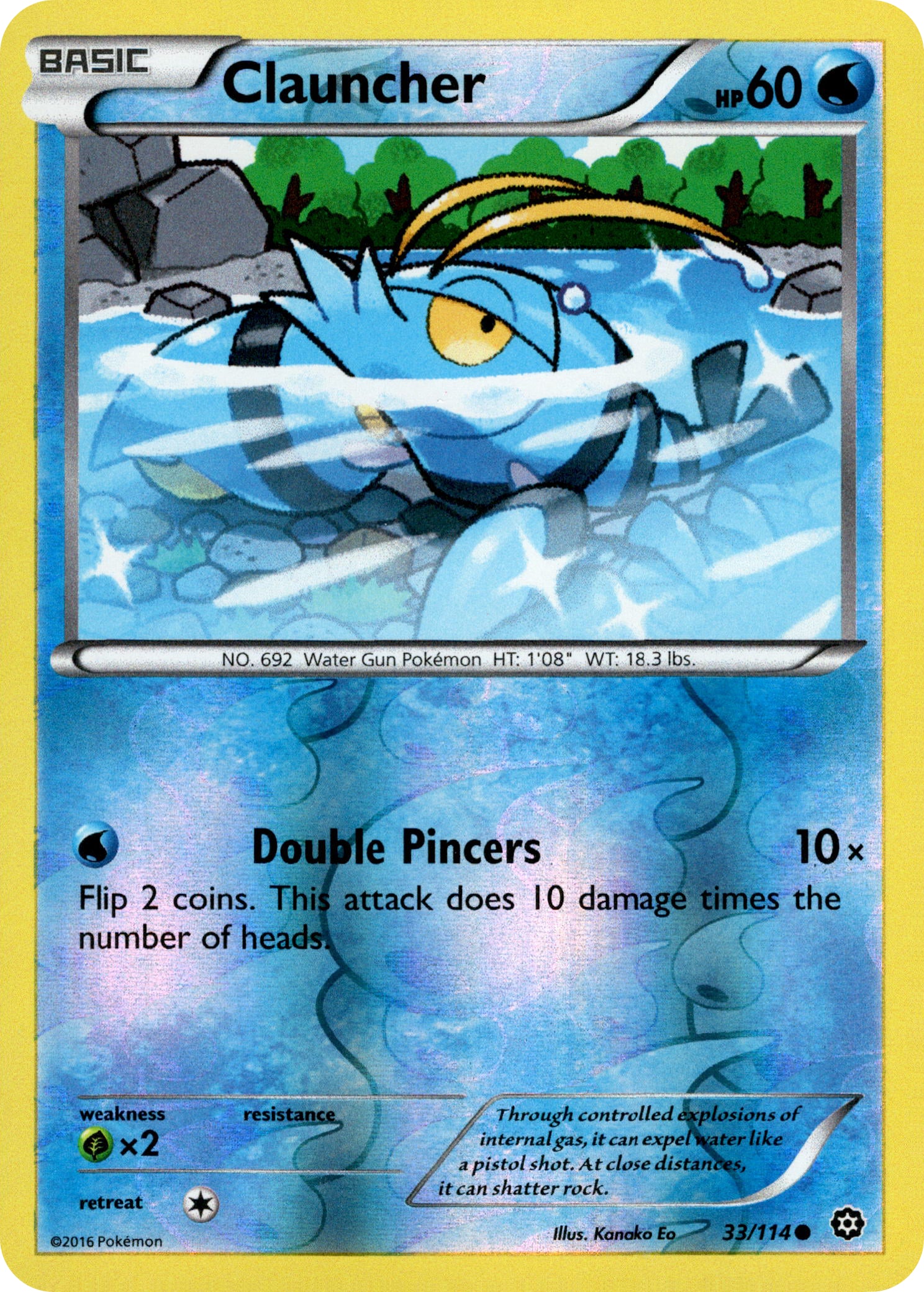 Clauncher - 33/114 - Steam Siege - Reverse Holo - Card Cavern