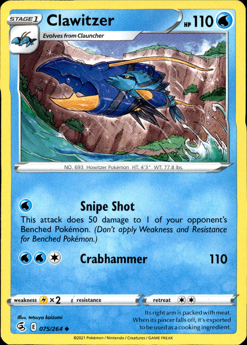 Clawitzer - 075/264 - Fusion Strike - Card Cavern