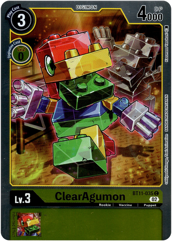 ClearAgumon - BT11-035 C - Dimensional Phase - Foil - Card Cavern