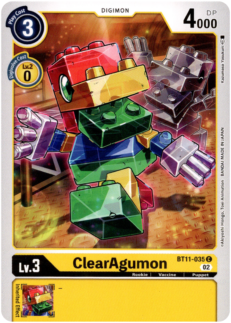 ClearAgumon - BT11-035 C - Dimensional Phase - Card Cavern