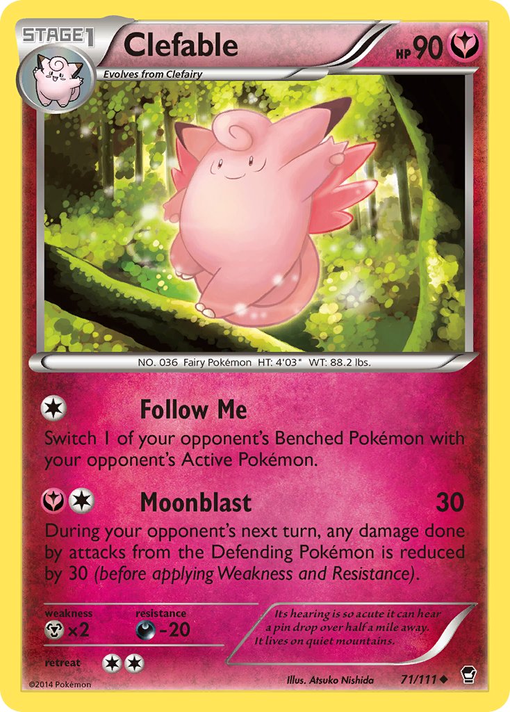 Clefable - 71/111 - Furious Fists - Card Cavern