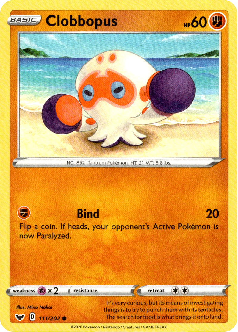 Clobbopus - 111/202 - Sword & Shield - Card Cavern