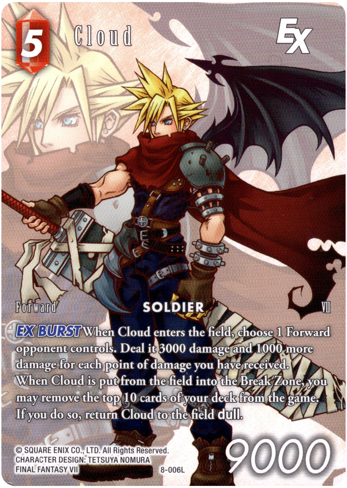 Cloud Full Art - 8-006L - Opus VIII - Card Cavern