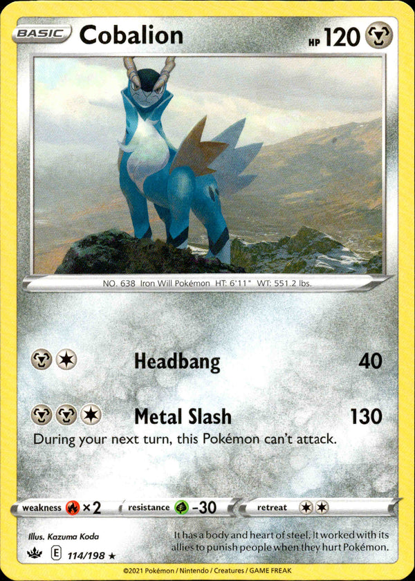 Cobalion - 114/198 - Chilling Reign - Non-Holo - Card Cavern