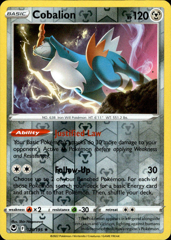 Cobalion - 126/195 - Silver Tempest - Reverse Holo - Card Cavern
