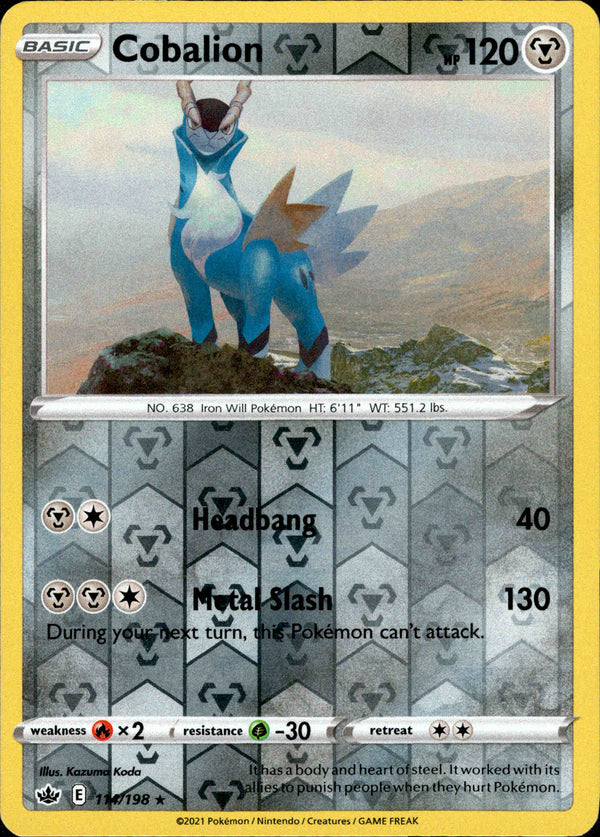 Cobalion - 114/198 - Chilling Reign - Reverse Holo - Card Cavern