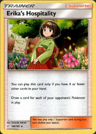 Erika's Hospitality - 140/181 - Team Up - Holo - Card Cavern