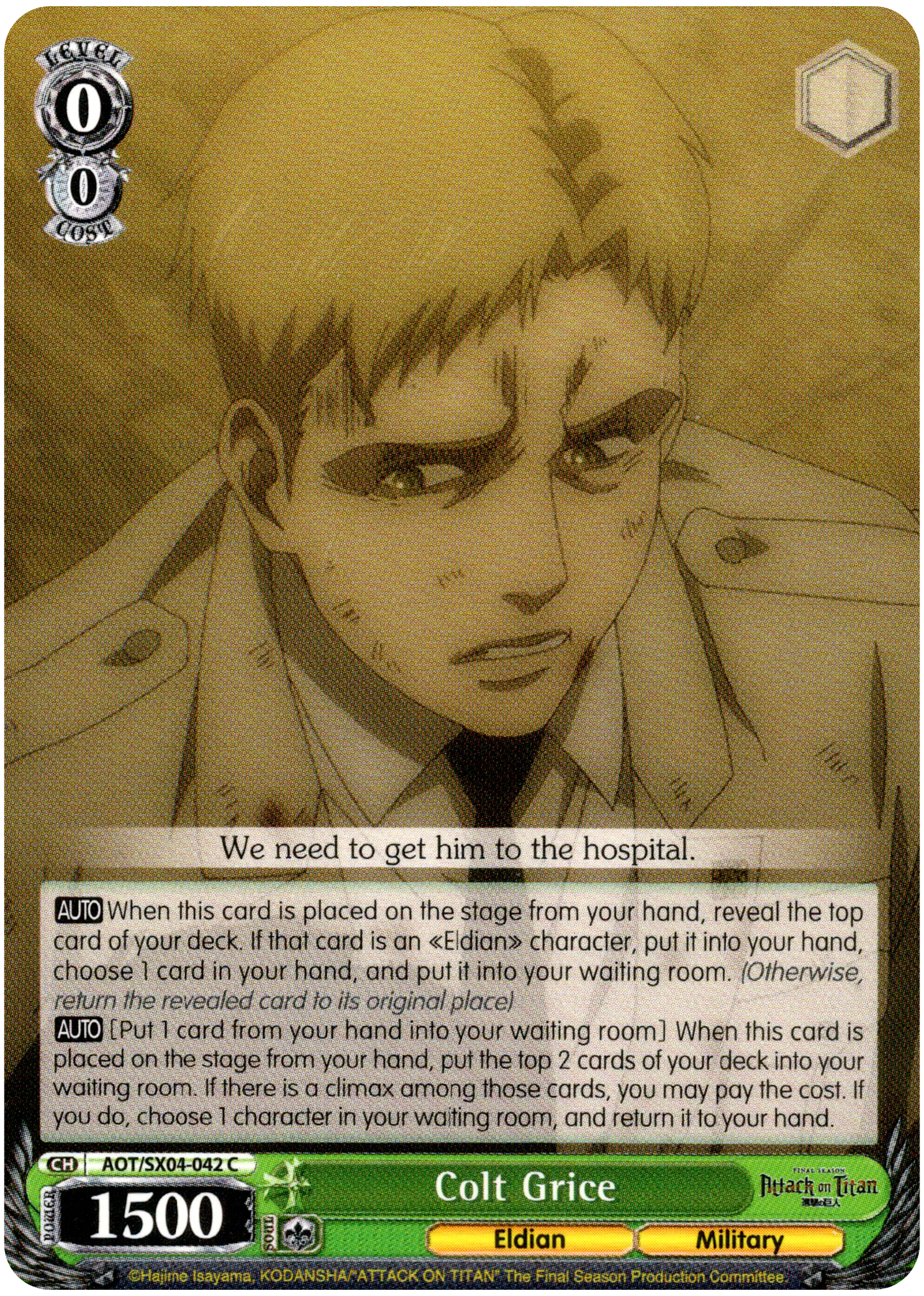 Colt Grice - AOT/SX04-042 C - Card Cavern