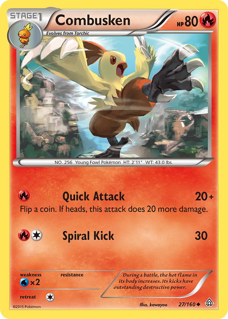 Combusken - 27/160 - Primal Clash - Card Cavern