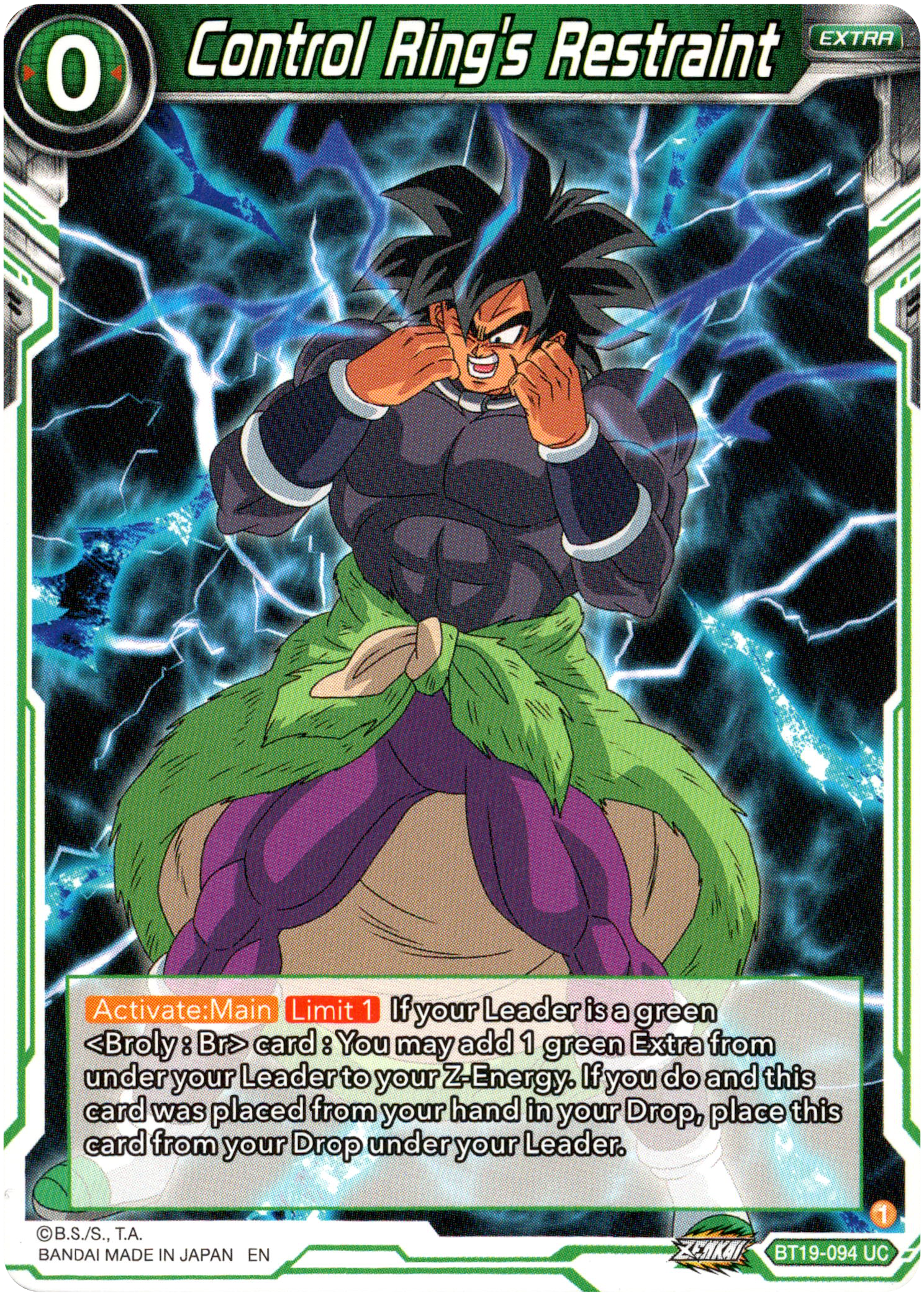 Control Ring's Restraint - BT19-094 - Fighter's Ambition - Card Cavern