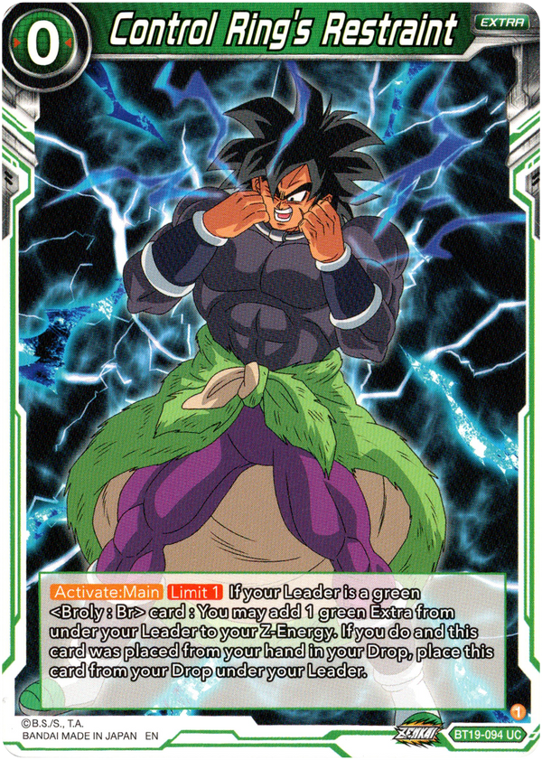 Control Ring's Restraint - BT19-094 - Fighter's Ambition - Card Cavern