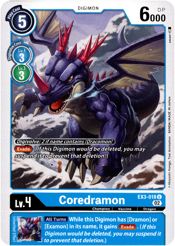 Coredramon - EX3-018 U - Draconic Roar - Card Cavern