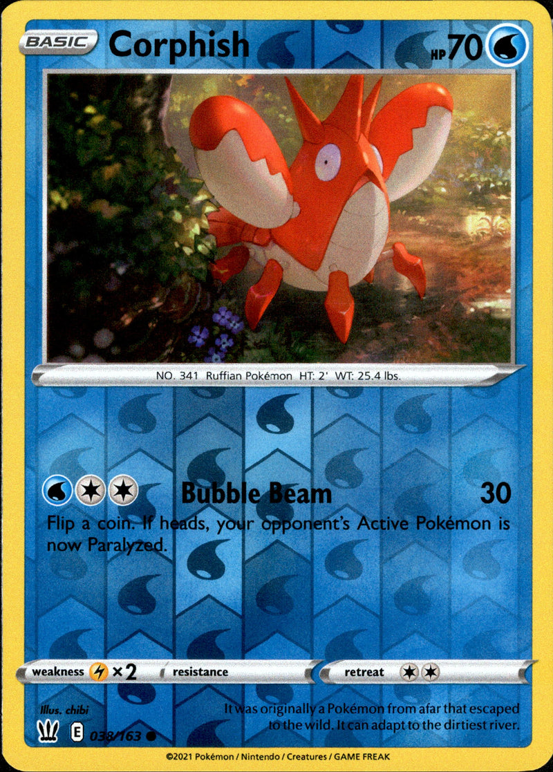 corphish pokemon card Corphish - 038/163 - Battle Styles