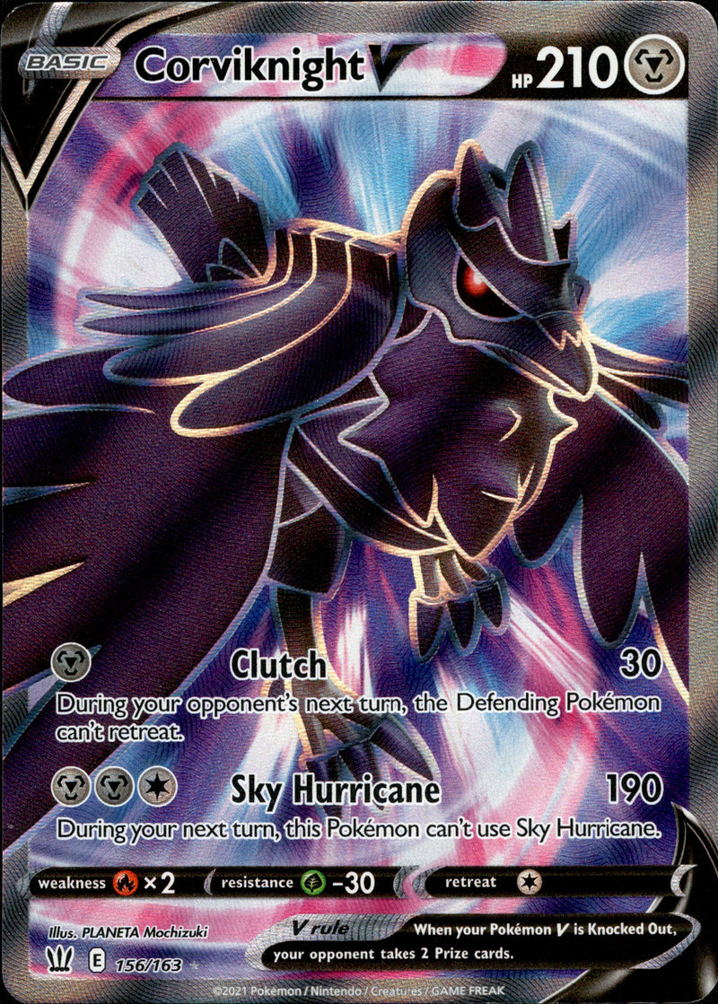 Corviknight V Full Art - 156/163 - Battle Styles