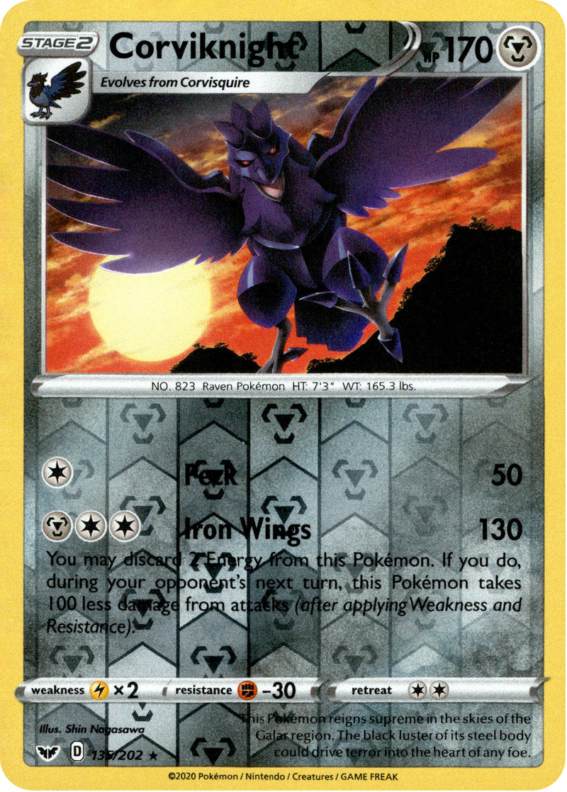 corviknight v pokemon card value Corviknight - 135/202 - Sword & Shield