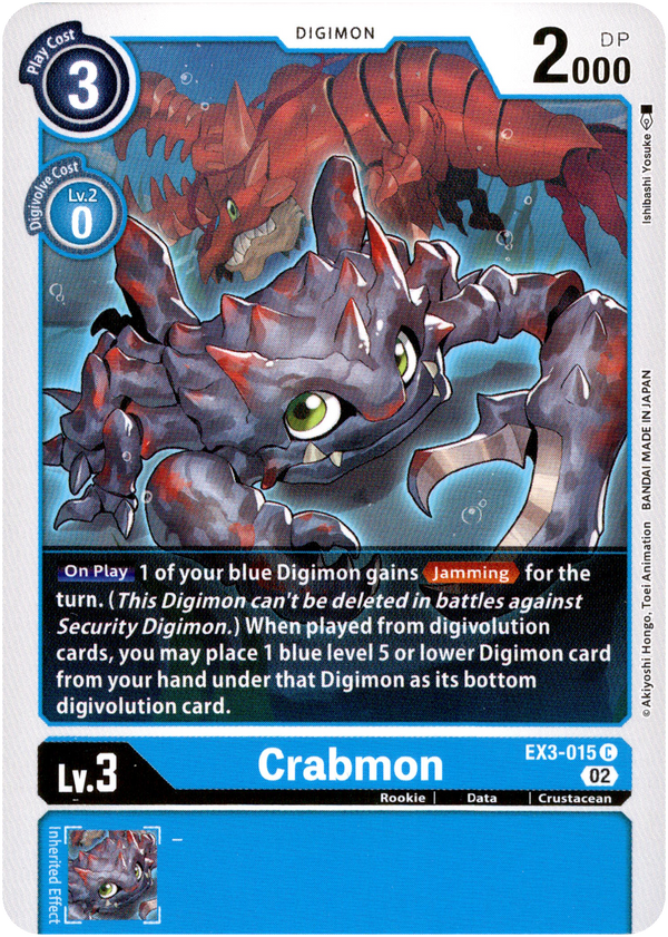Crabmon - EX3-015 C - Draconic Roar - Card Cavern