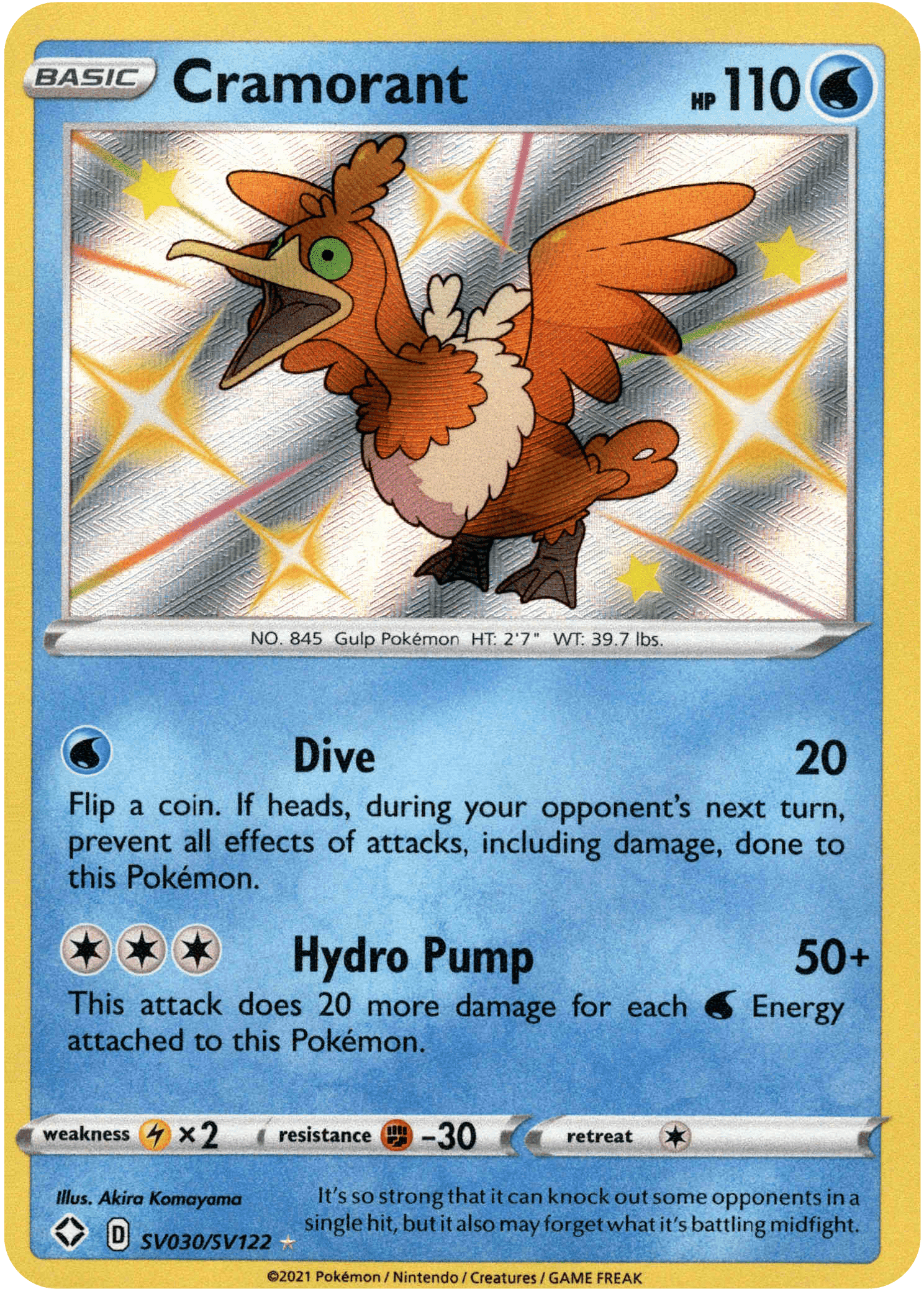 Cramorant - SV030/SV122 - Shining Fates - Holo - Card Cavern