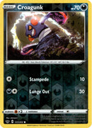 Croagunk - 123/202 - Sword & Shield - Reverse Holo - Card Cavern
