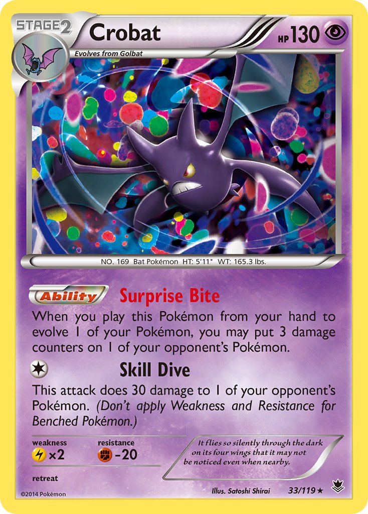 Crobat - 33/119 - Phantom Forces - Card Cavern
