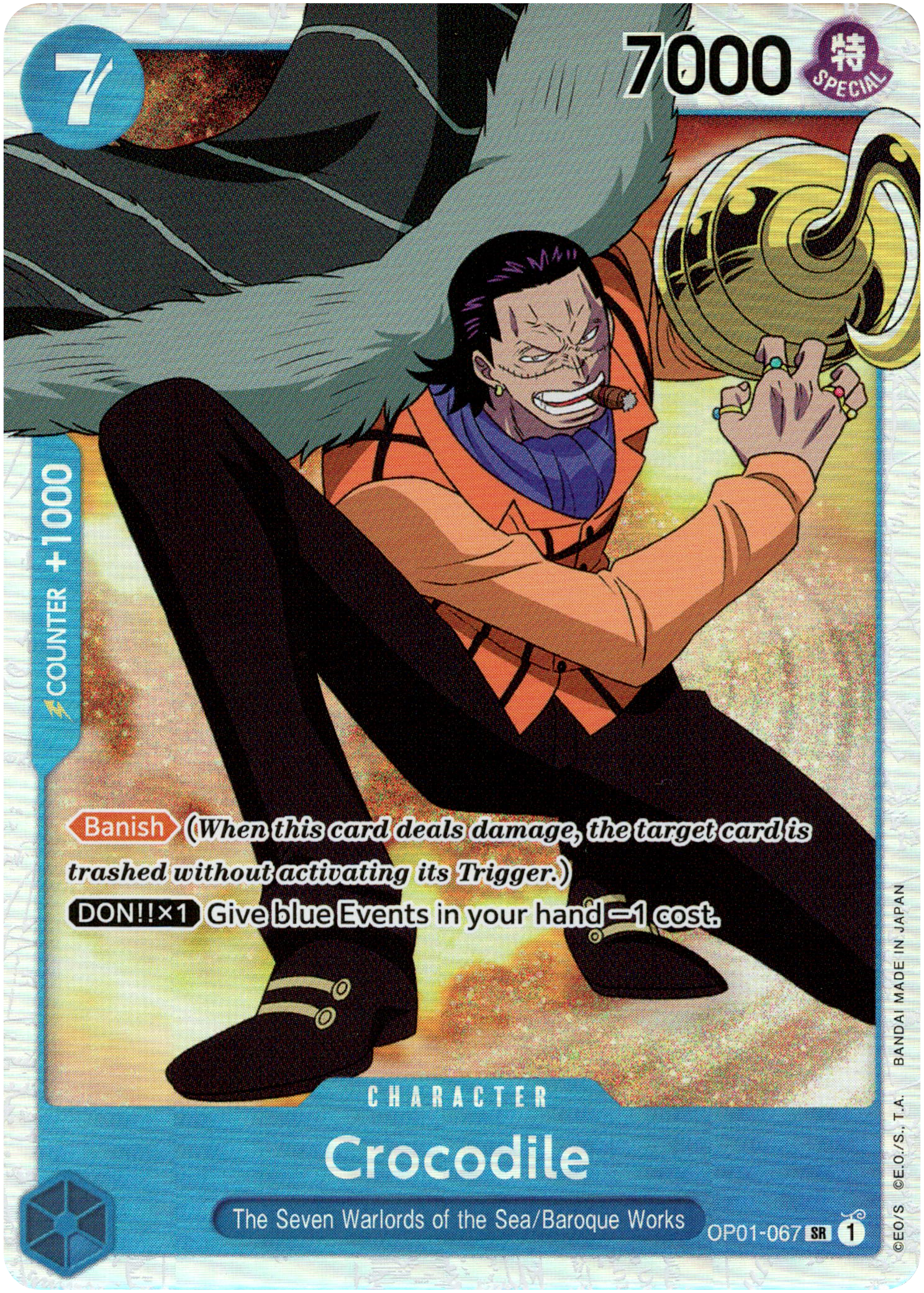 Crocodile - OP01-067 SR - Romance Dawn - Foil - Card Cavern