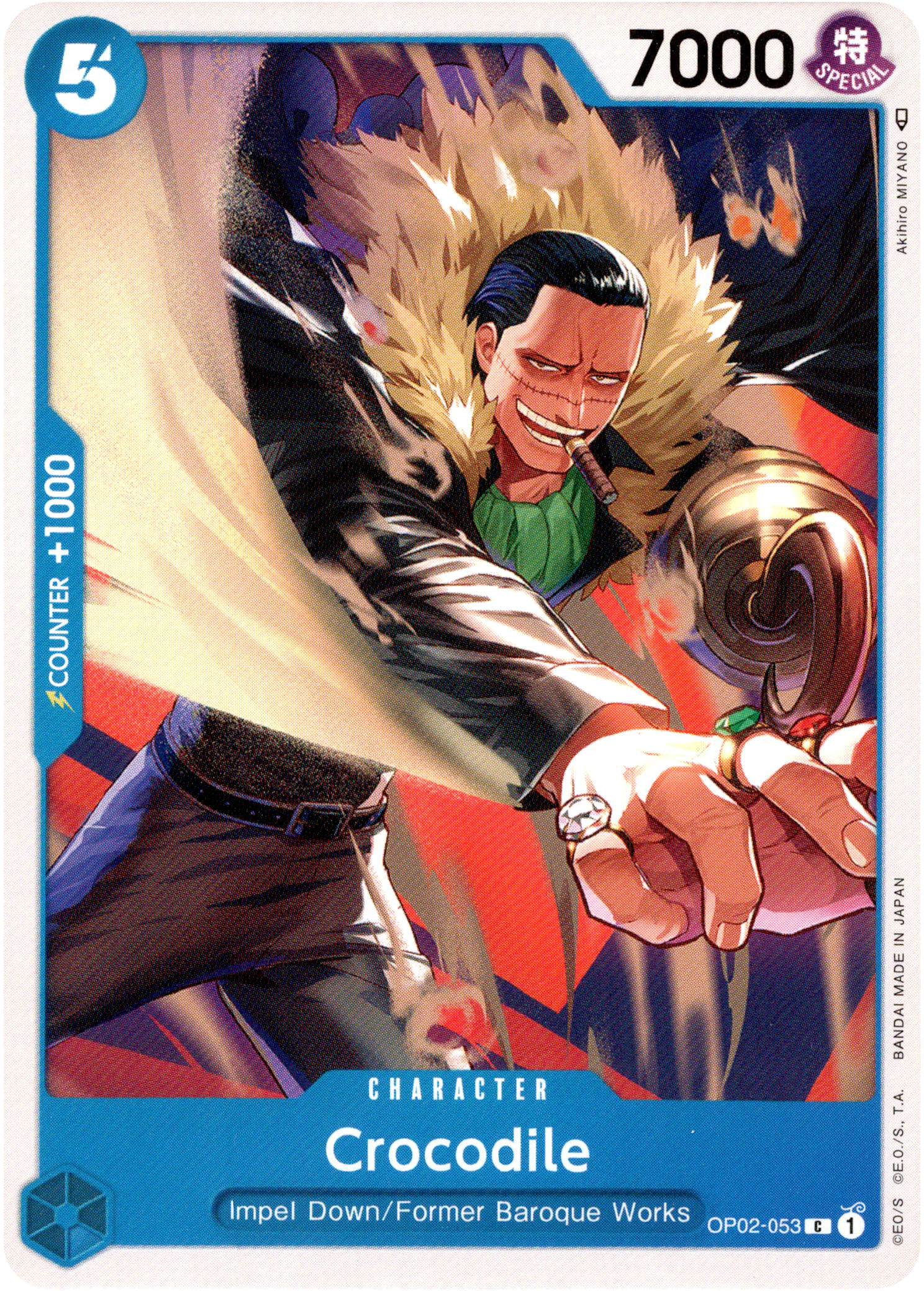 Crocodile - OP02-053 - Paramount War - Card Cavern