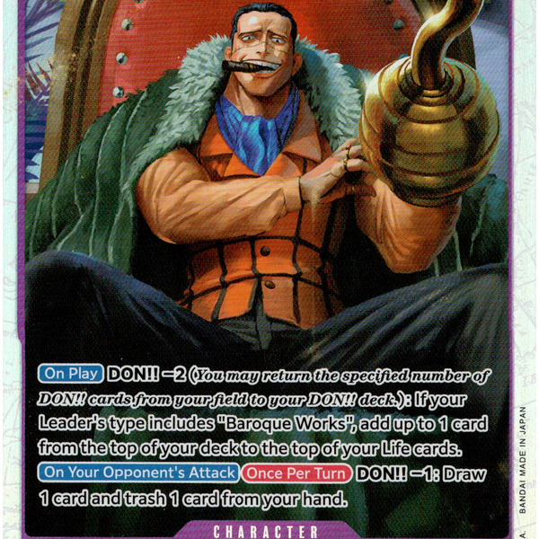crocodile one piece tcg deck Crocodile - OP04-060 SR - Kingdoms of Intrigue