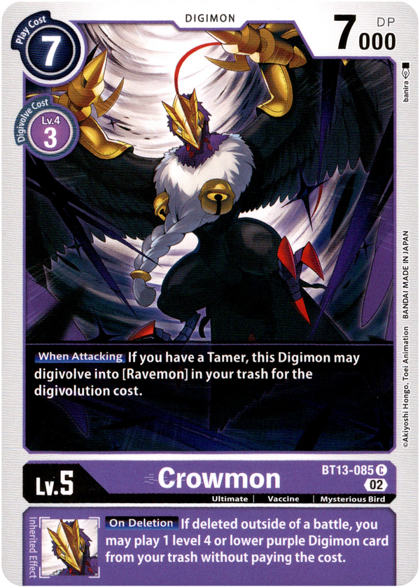Crowmon - BT13-085 C - Versus Royal Knight - Card Cavern