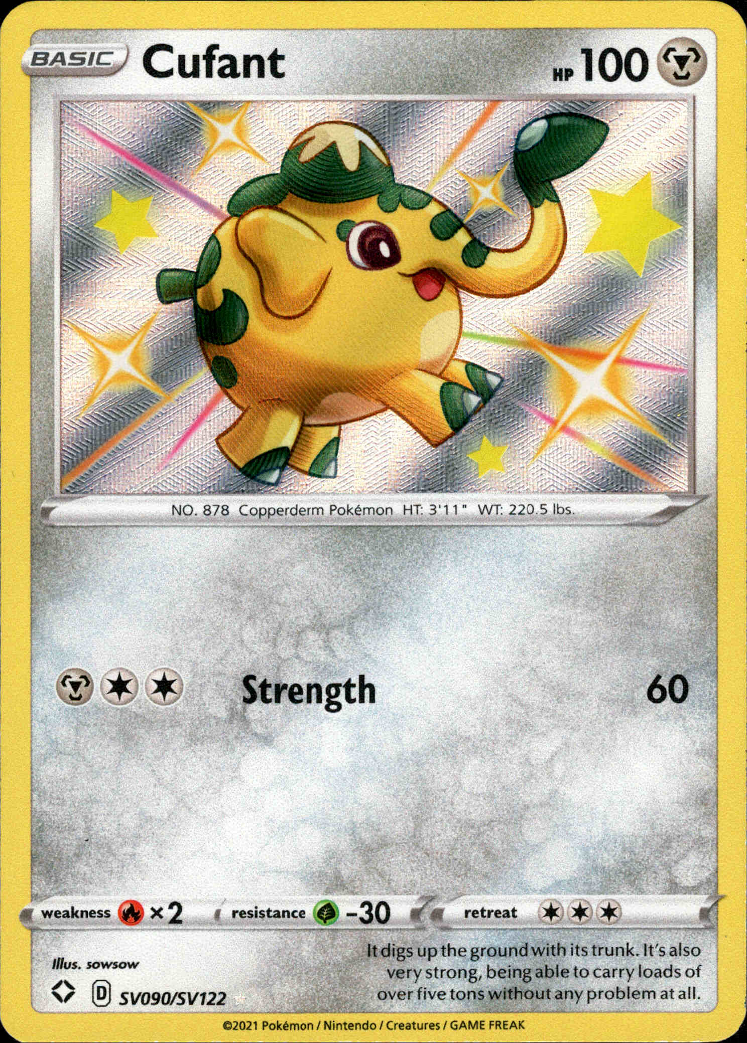 Cufant - SV090/SV122 - Shining Fates - Holo - Card Cavern