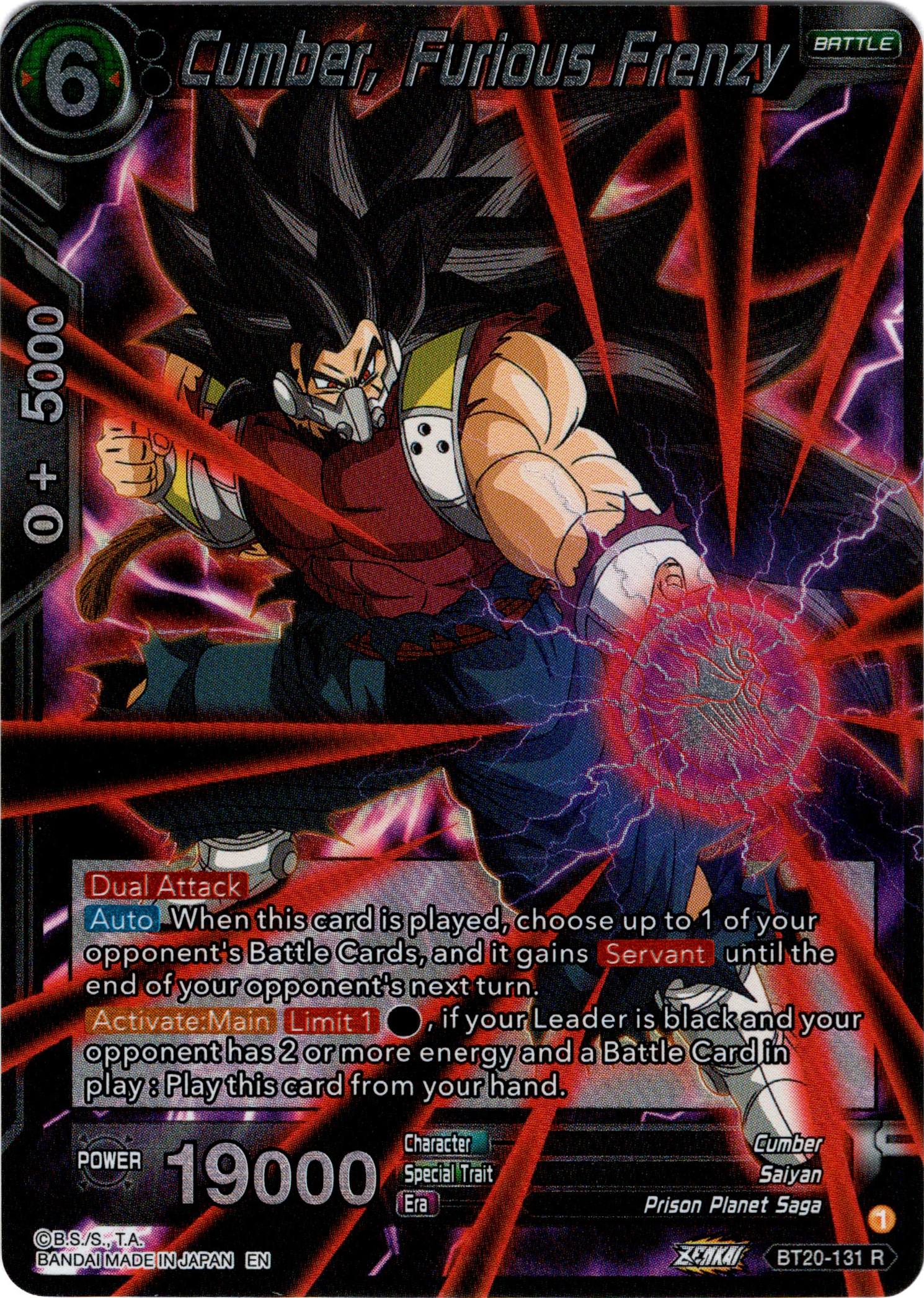 Cumber, Furious Frenzy - BT20-131 R - Power Absorbed - Foil - Card Cavern