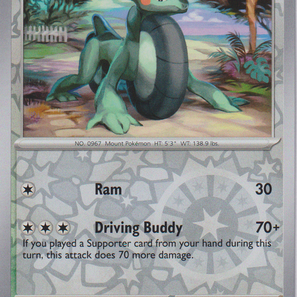 cyclizar pokemon card - 157/182 - Paradox Rift hide One Piece Trading Card Set:Snivy - Tepig - Oshawott Attack 2