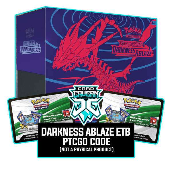Darkness Ablaze ETB - Eternatus V - Sleeves and Deck Box PTCGO Code - Card Cavern