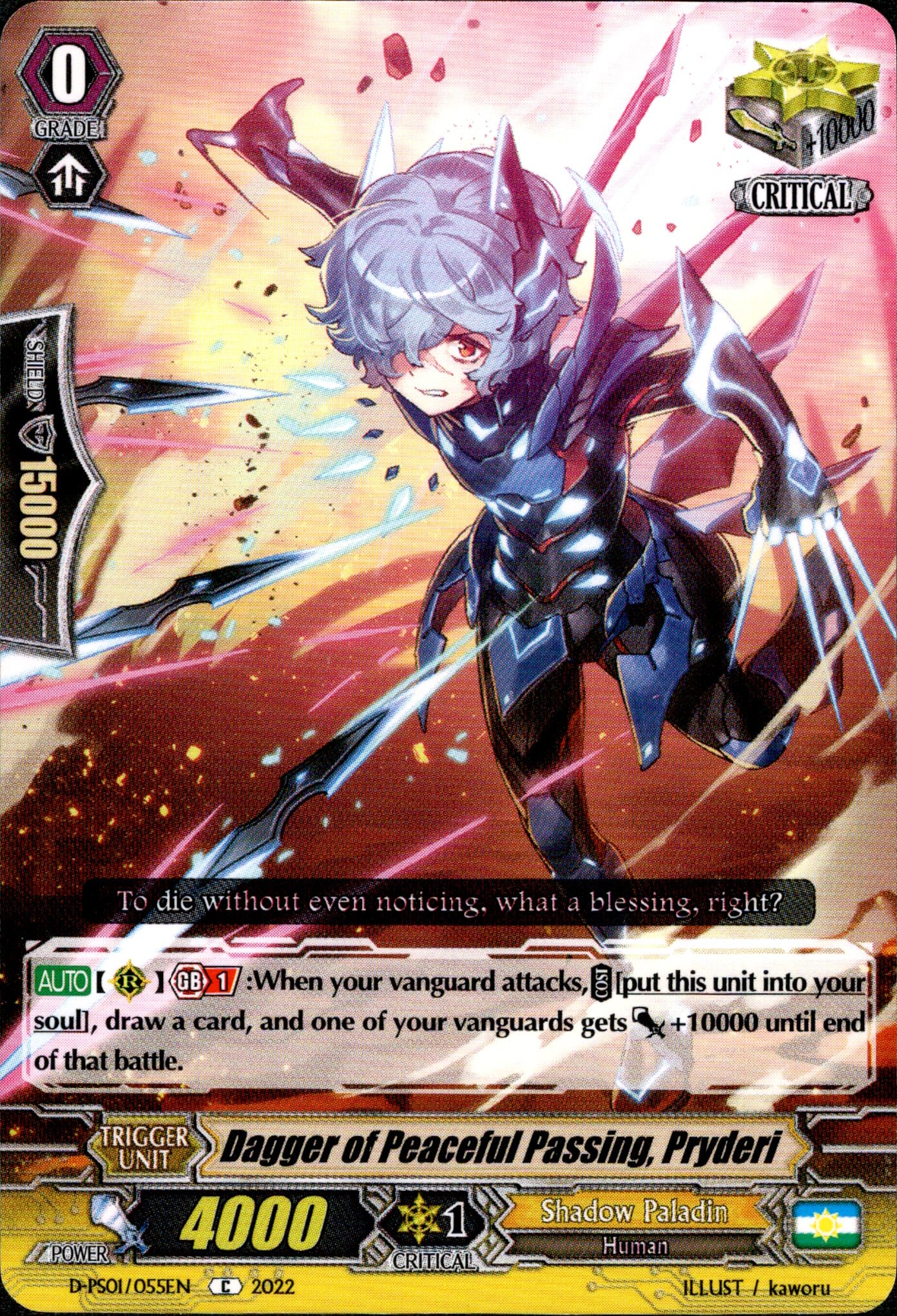 Dagger of Peaceful Passing, Pryderi - D-PS01/055EN - P Clan Collection 2022 - Card Cavern