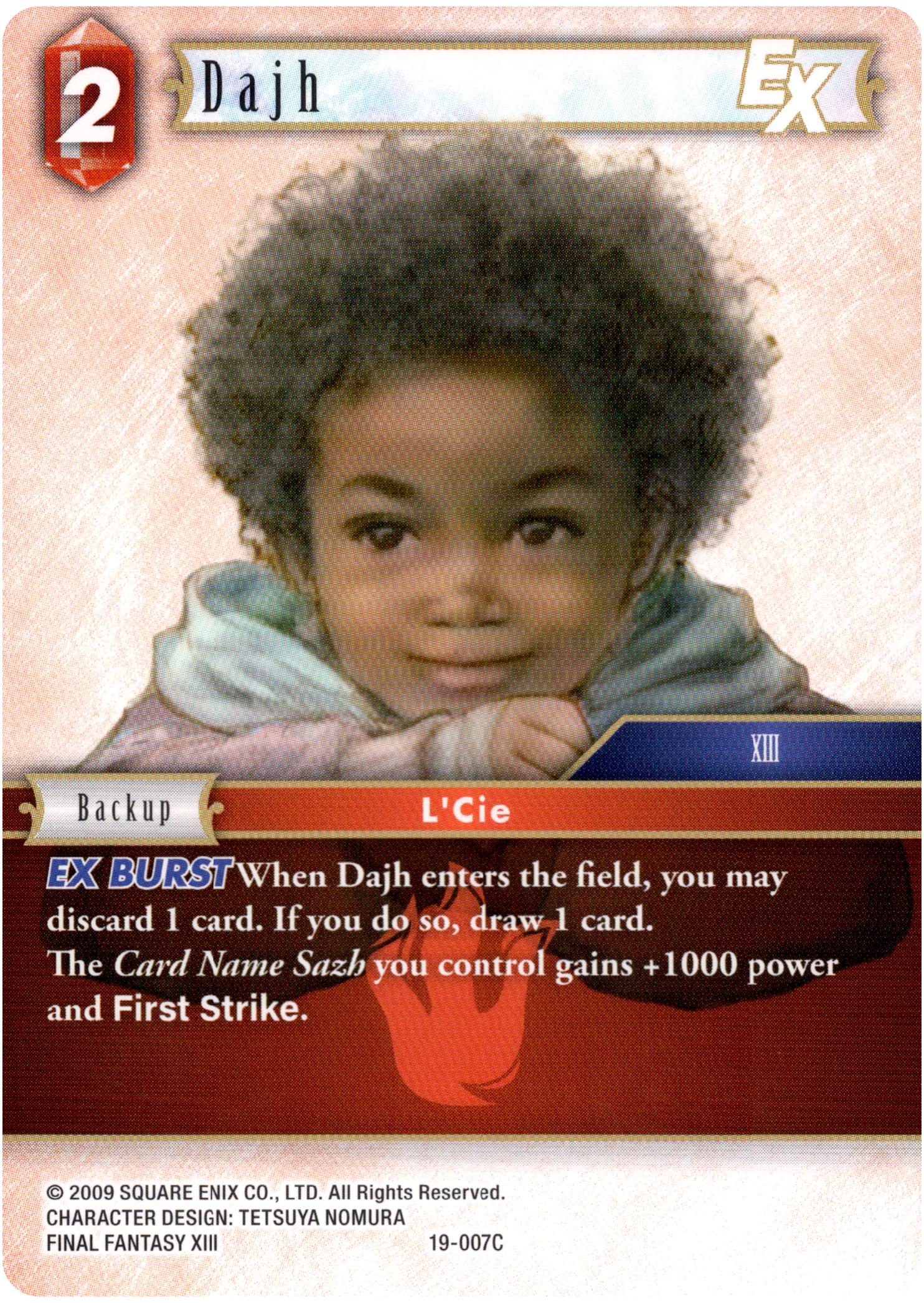 Dajh EX - 19-007C - From Nightmares - Card Cavern