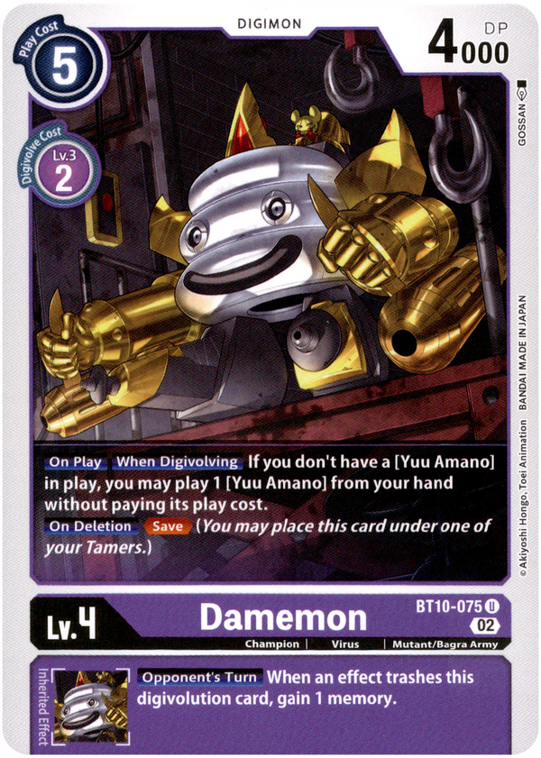 Damemon - BT10-075 U - Xros Encounter - Card Cavern