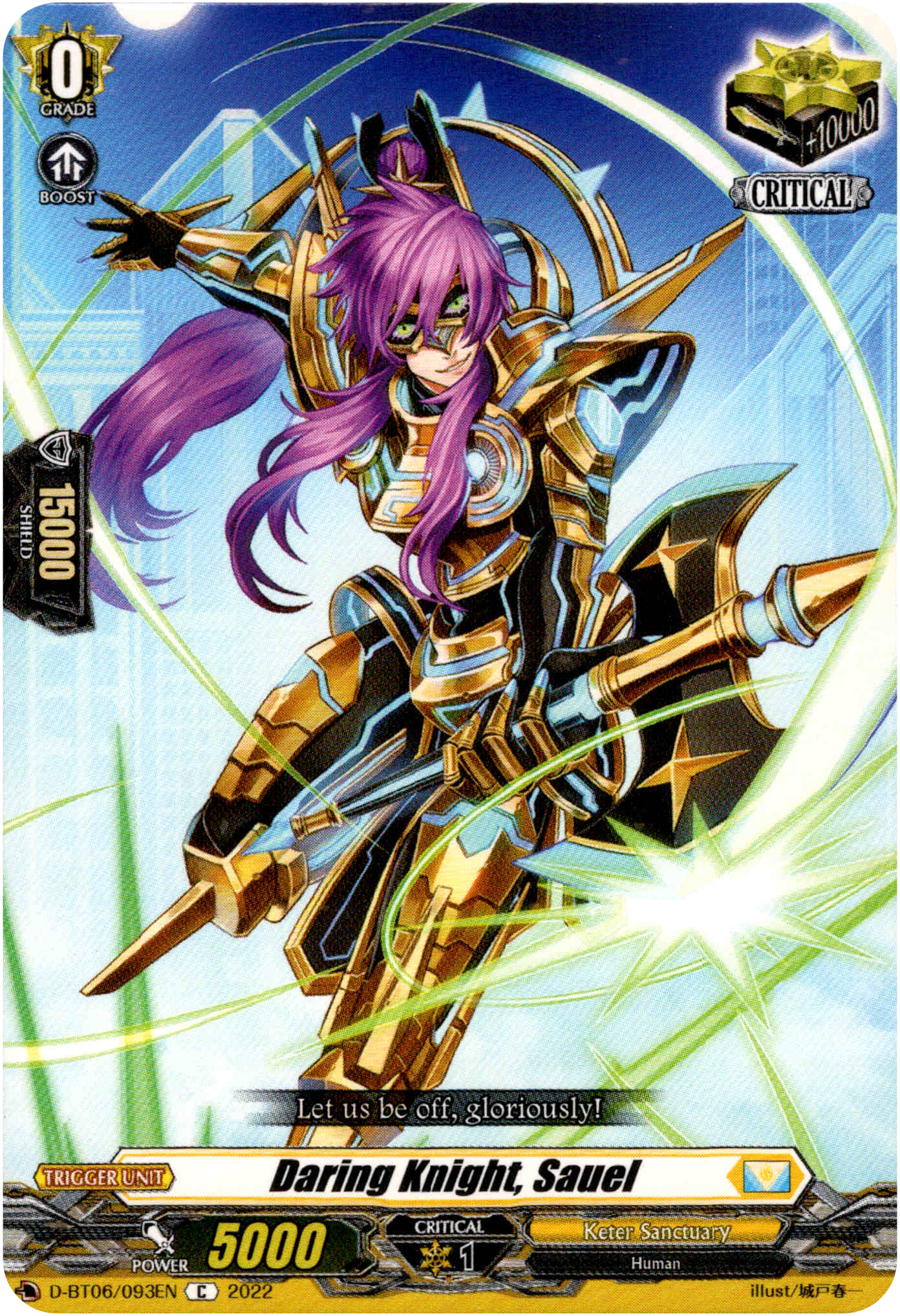 Daring Knight, Sauel - D-BT06/093EN - Blazing Dragon Reborn - Card Cavern
