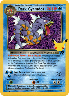 Dark Gyarados (Classic Collection) - 8/82 - Celebrations - Holo - Card Cavern