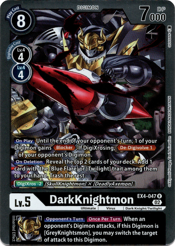 DarkKnightmon - EX4-047 R - Alternative Being - Foil - Card Cavern