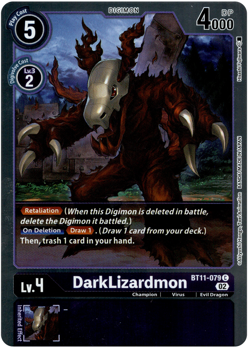 DarkLizardmon - BT11-079 C - Dimensional Phase - Foil - Card Cavern