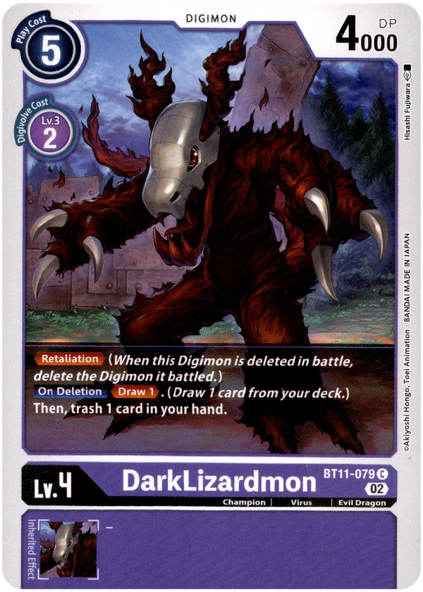 DarkLizardmon - BT11-079 C - Dimensional Phase - Card Cavern