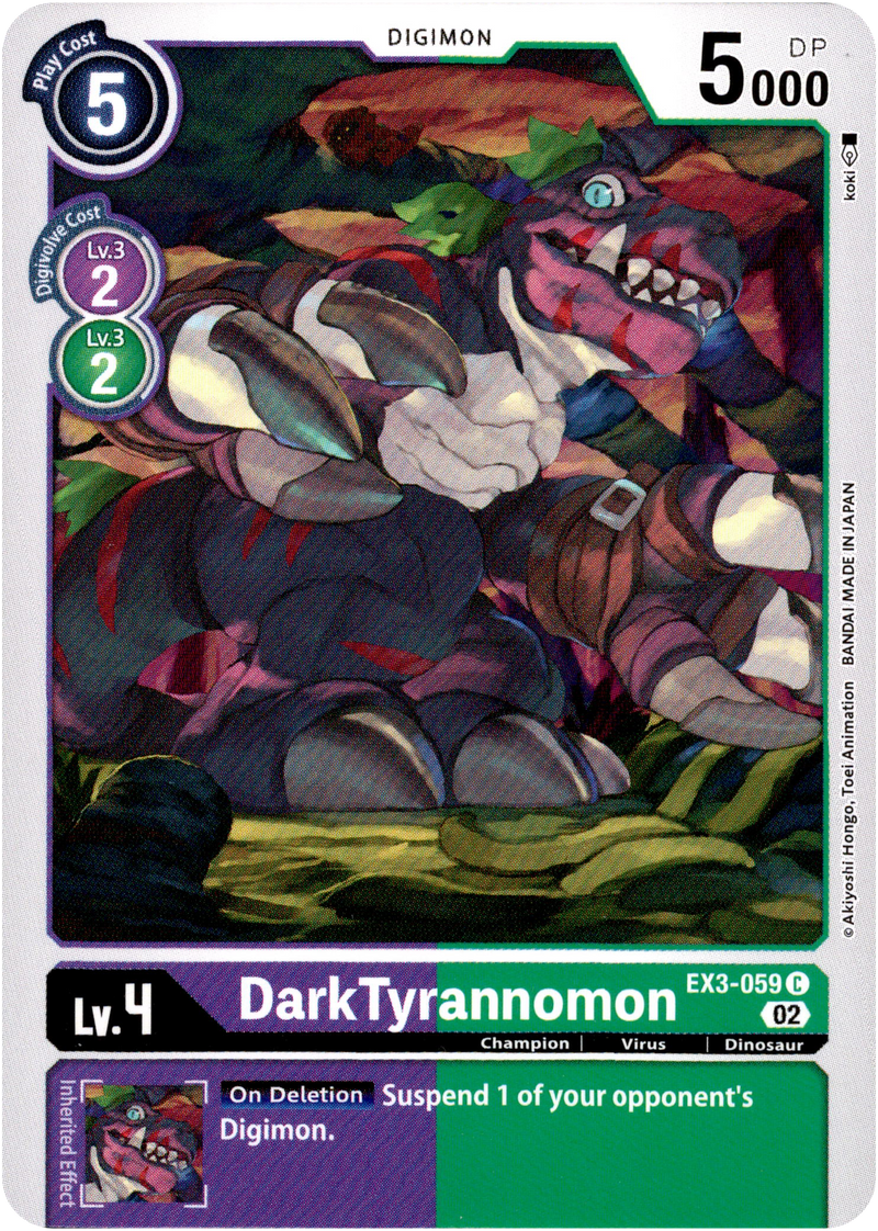 DarkTyrannomon - EX3-059 C - Draconic Roar - Card Cavern