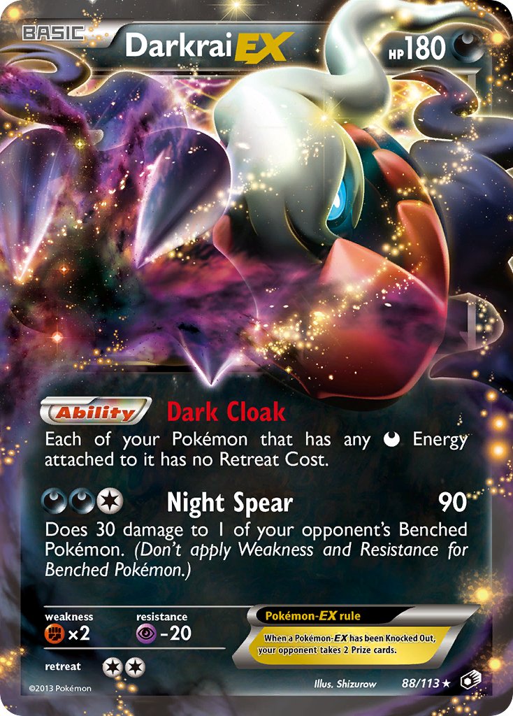 Darkrai EX - 88/113 - Legendary Treasures - Holo - Card Cavern