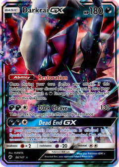 Darkrai GX - 88/147 - Burning Shadows - Holo - Card Cavern