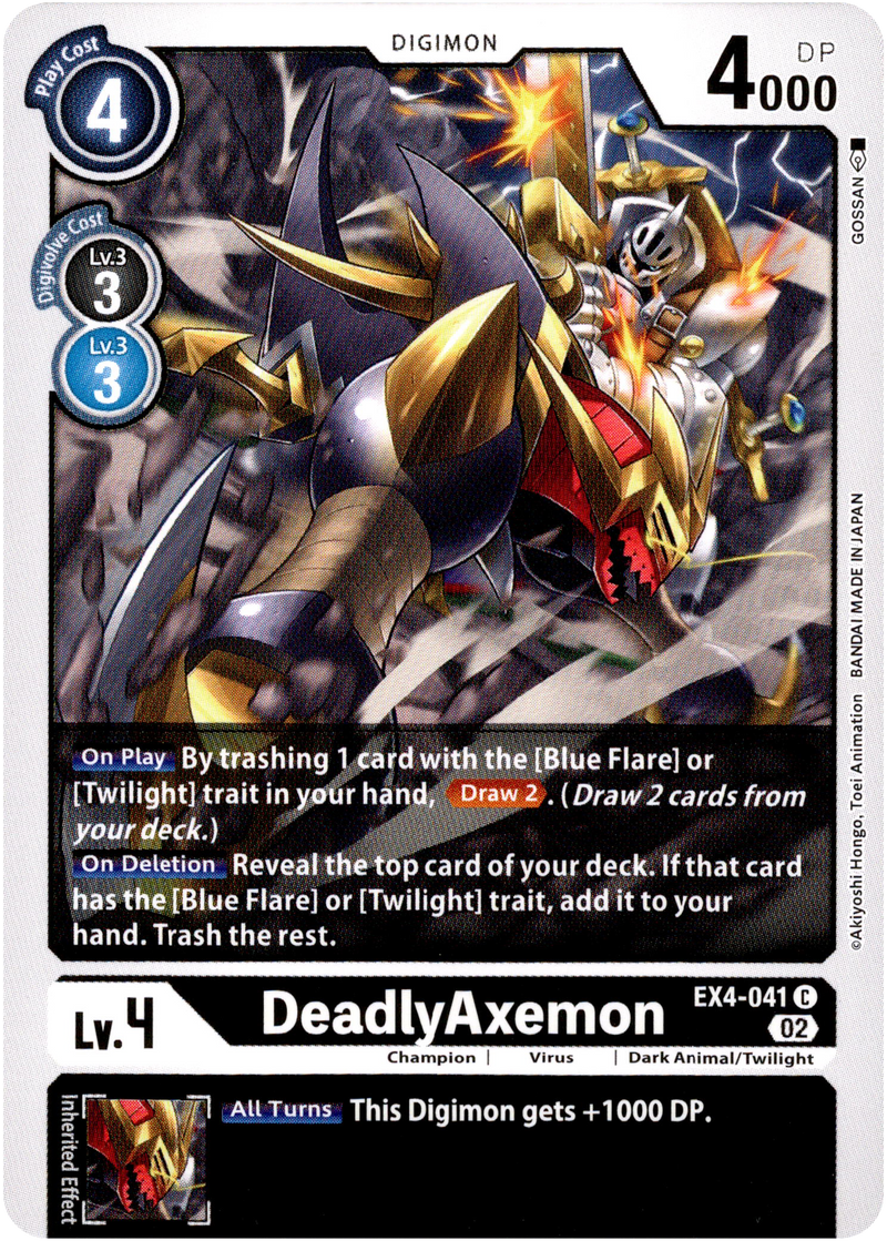 DeadlyAxemon - EX4-041 C - Alternative Being - Card Cavern
