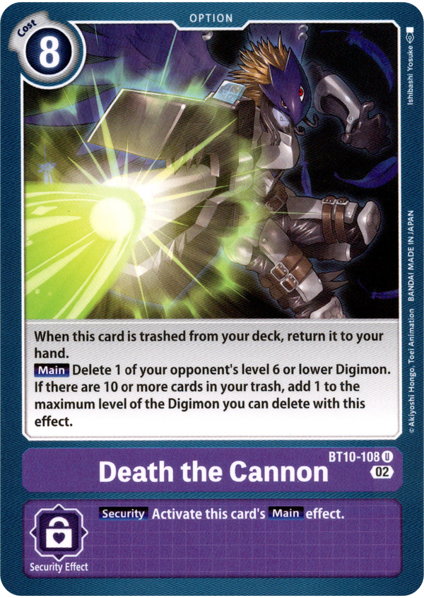 Death the Cannon - BT10-108 U - Xros Encounter - Card Cavern