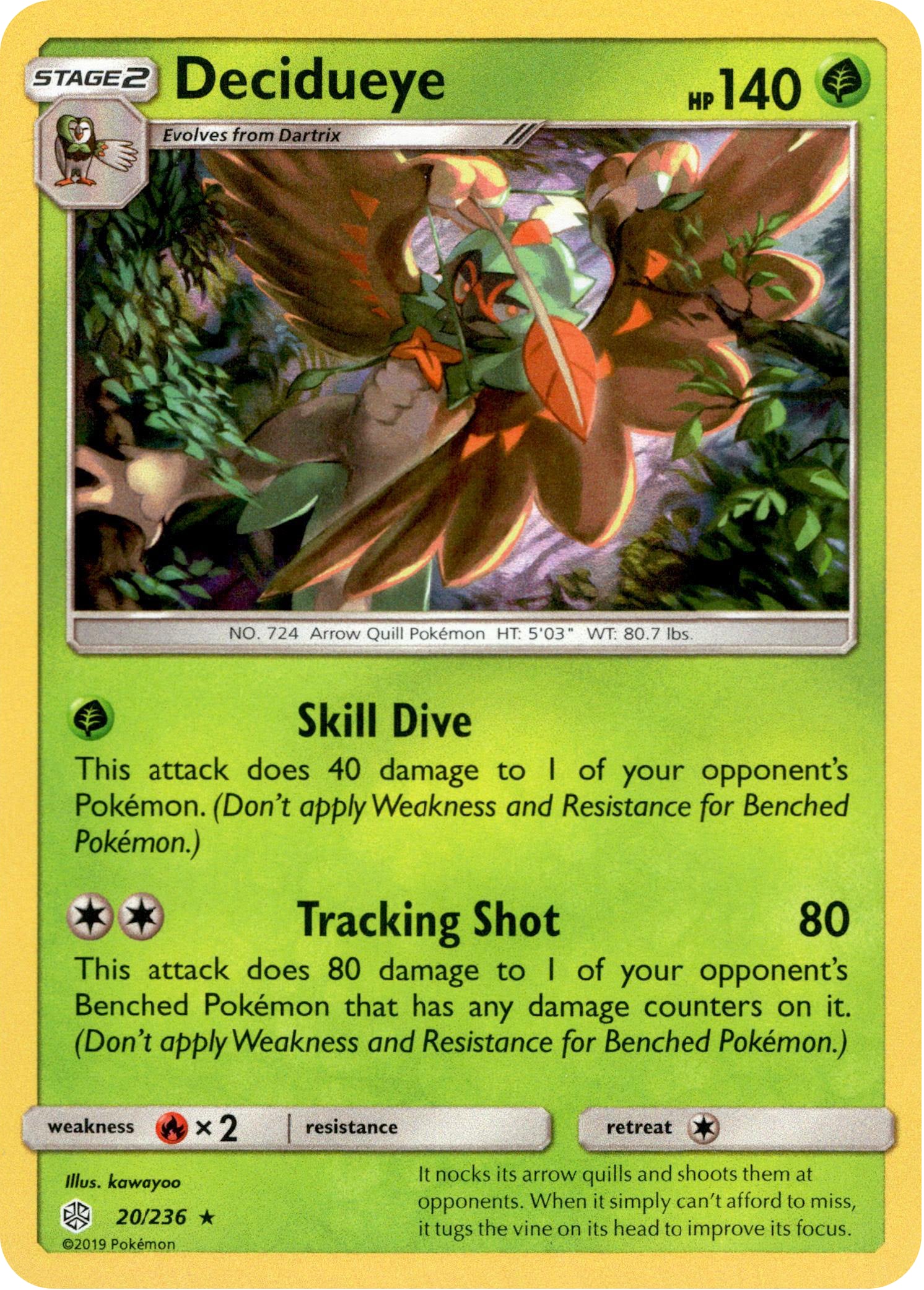 Decidueye - 20/236 - Cosmic Eclipse - Holo - Card Cavern